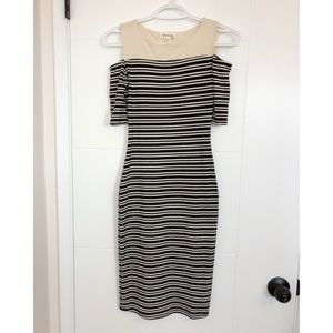 Pinstriped Bodycon Dress